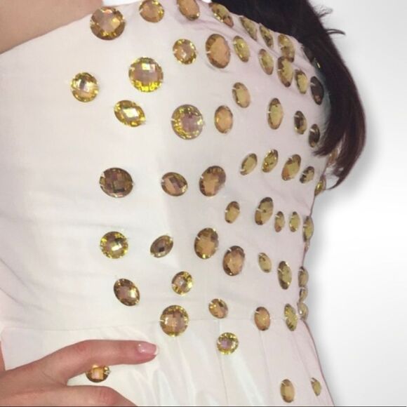 HOST PICK 🎉BCBG Max Azria Gown W/Gold Stones - Picture 4 of 6